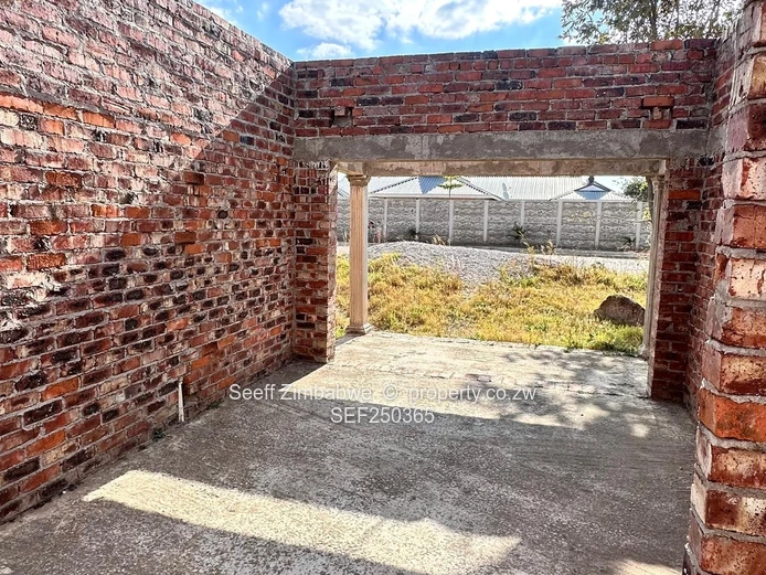 Unfinished 5-Bed Brick Shell on 1,400m² in Rockview, Harare East