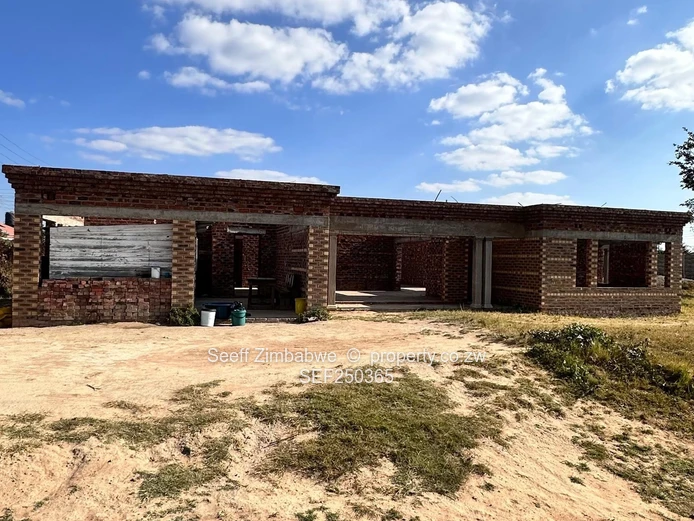 Unfinished 5-Bed Brick Shell on 1,400m² in Rockview, Harare East
